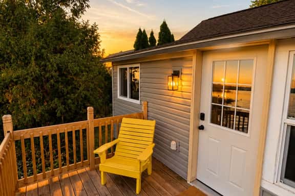 Sunset Skiff, historic lakefront cabin - Image 1